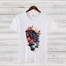 Mystischer Drache | Japanisches Kunst T-Shirt | Asiatisches Drachenmotiv | Stilvolles Baumwollshirt für den Winter