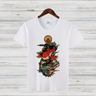 Mystischer Koi | Japanisches Kunst T-Shirt | Elegantes Winter-Shirt | Asiatisches Design für Stilbewusste