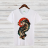 Mystischer Wolf | Fantasy T-Shirt | Japanisches Kunstdesign | Edles Statement Shirt für Wintertage