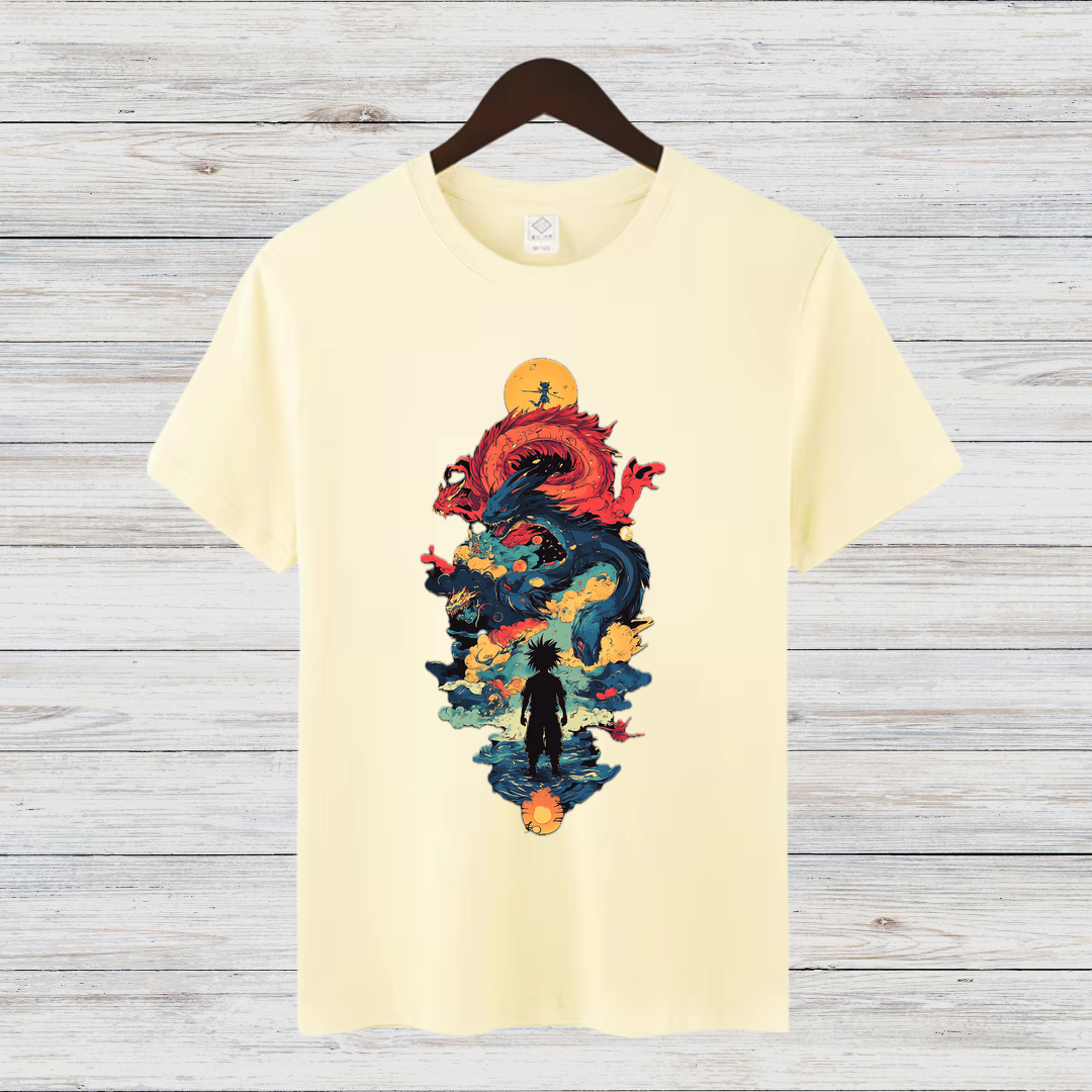 Mystischer Drachengeist | Fantasy T-Shirt | Episches Anime Design | Stilvolles Shirt für Abenteuerfans