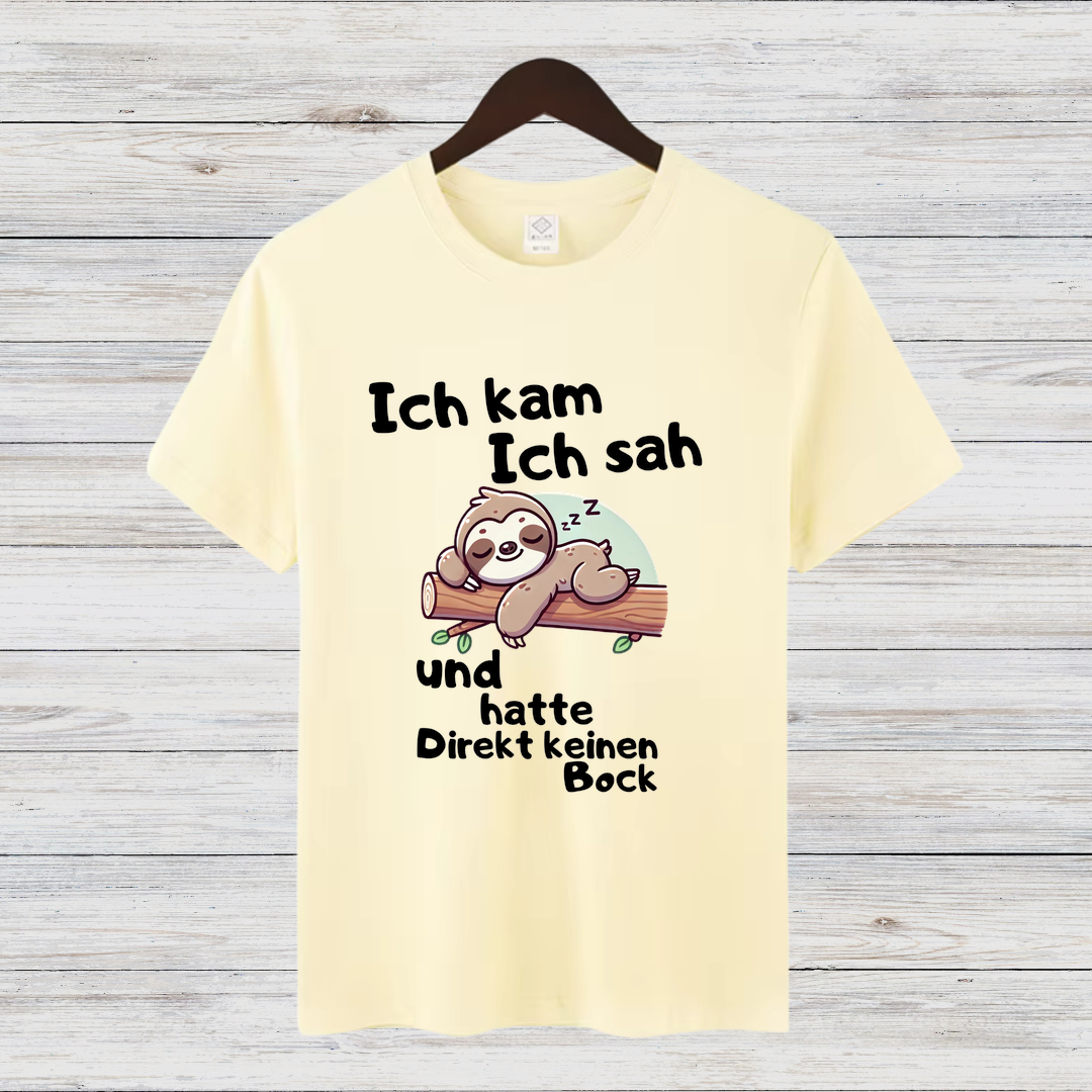 Faultier Shirt | Lustiges Spruch T-Shirt | Bequemes Freizeitshirt | Geschenkidee für Entspannte