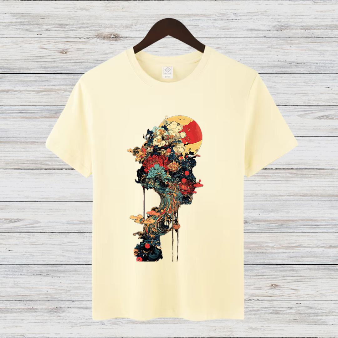 Künstlerisches Wintershirt | Mystisches Kunst T-Shirt | Stilvolles Design für die kalte Jahreszeit | Statement Shirt für Kunstliebhaber