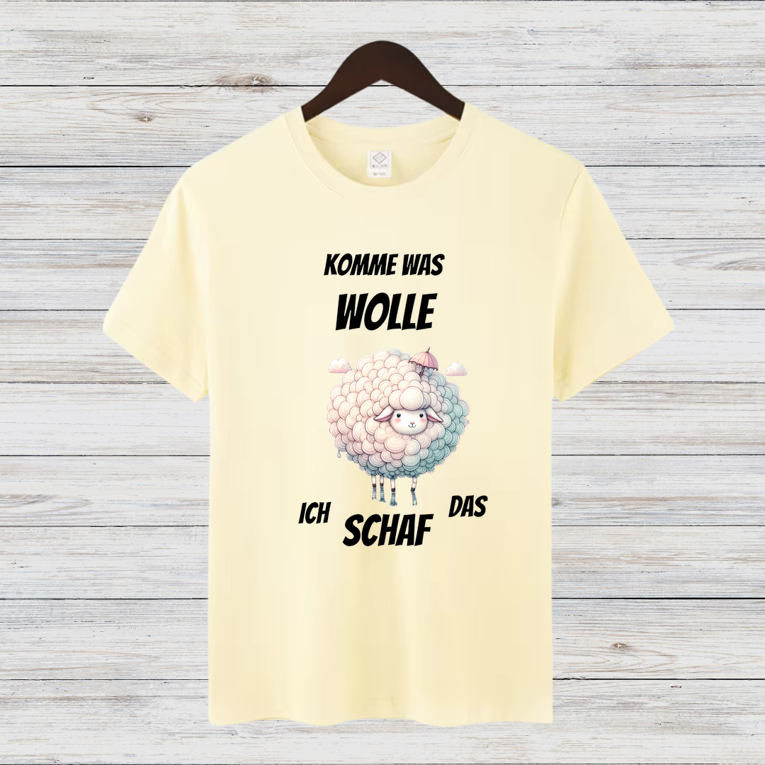 Komme Was Wolle | Lustiges Schaf-Shirt | Humorvolles Winterdesign | Statement Shirt für kalte Tage