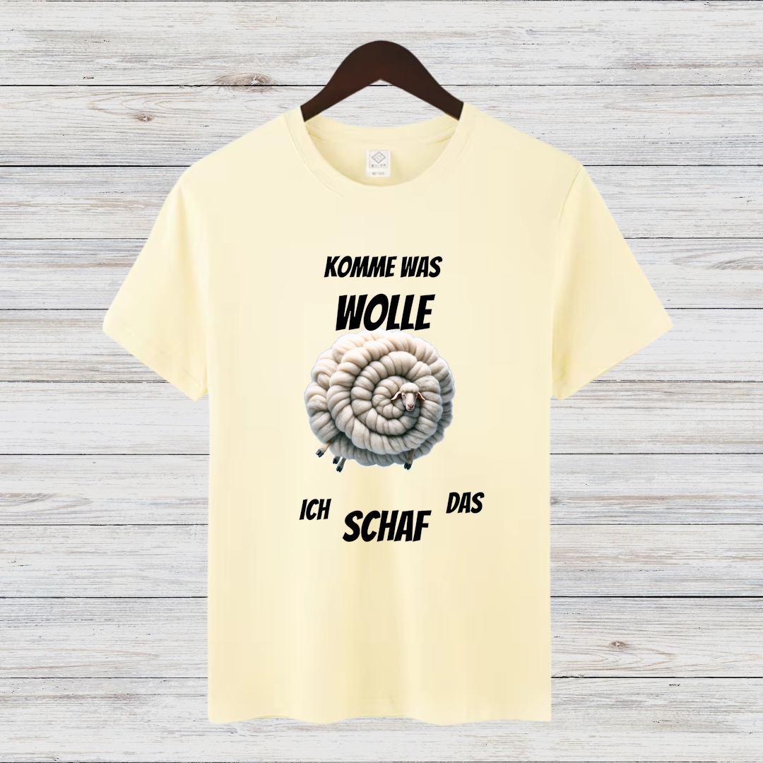 Komme Was Wolle | Lustiges Schaf-Shirt | Humorvolles Winterdesign | Statement Shirt für kalte Tage