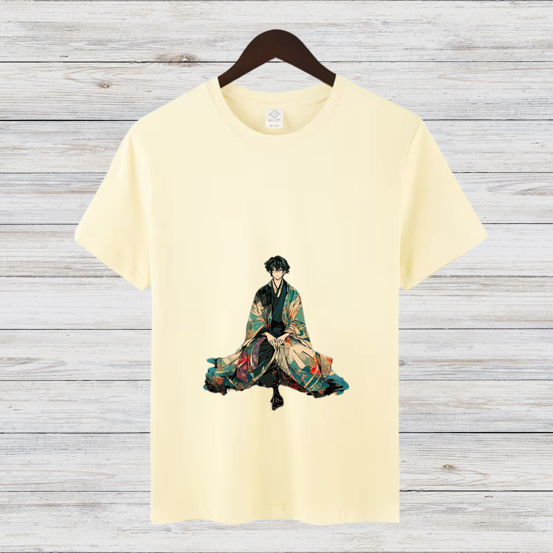 Samurai Kunst T-Shirt | Japanisches Design Shirt | Anime inspiriertes Shirt | Stilvolles Baumwollshirt für Fans