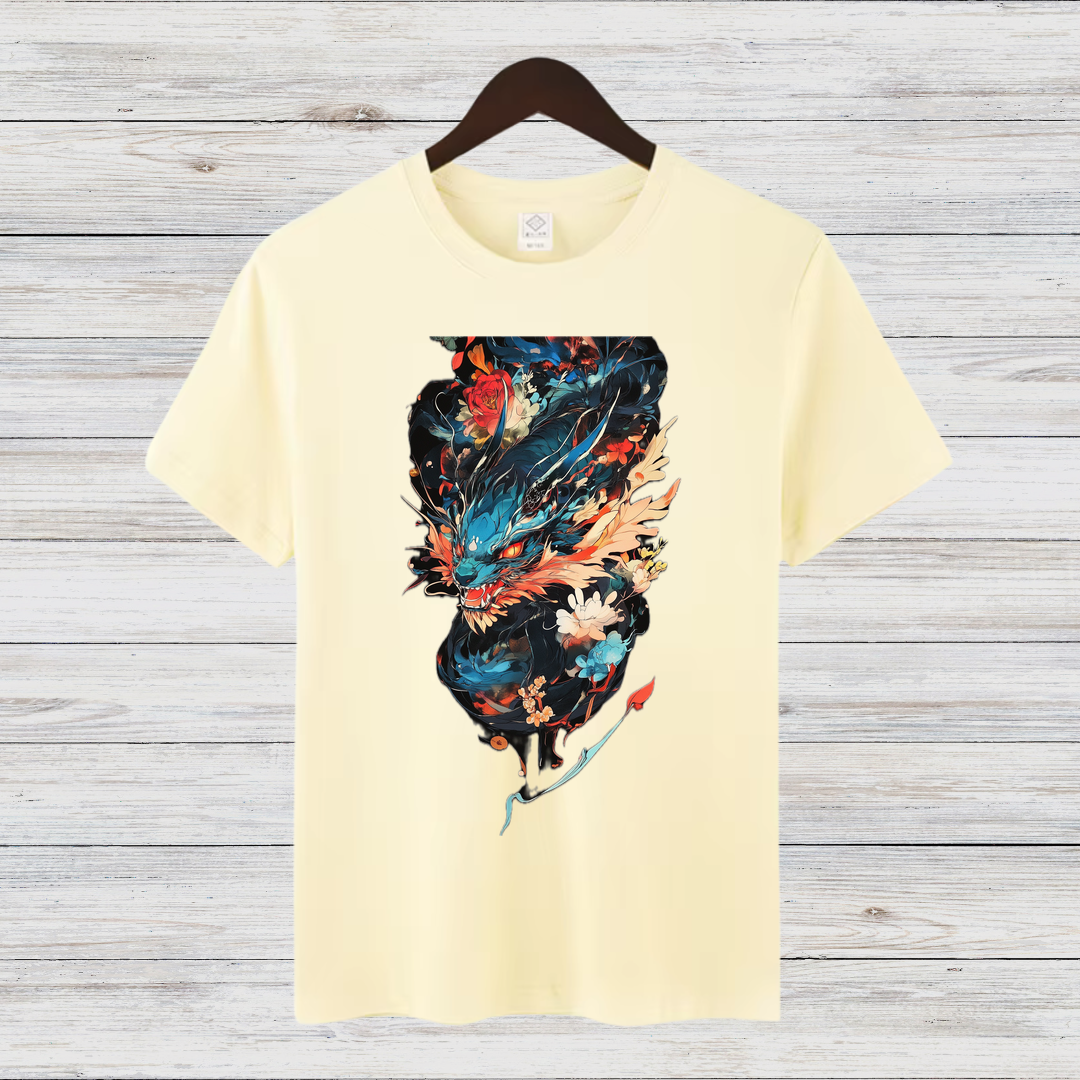 Mystischer Drachengeist | Fantasie T-Shirt | Kunstvolles Drachen-Design | Stilvolles Shirt für Fantasy-Fans
