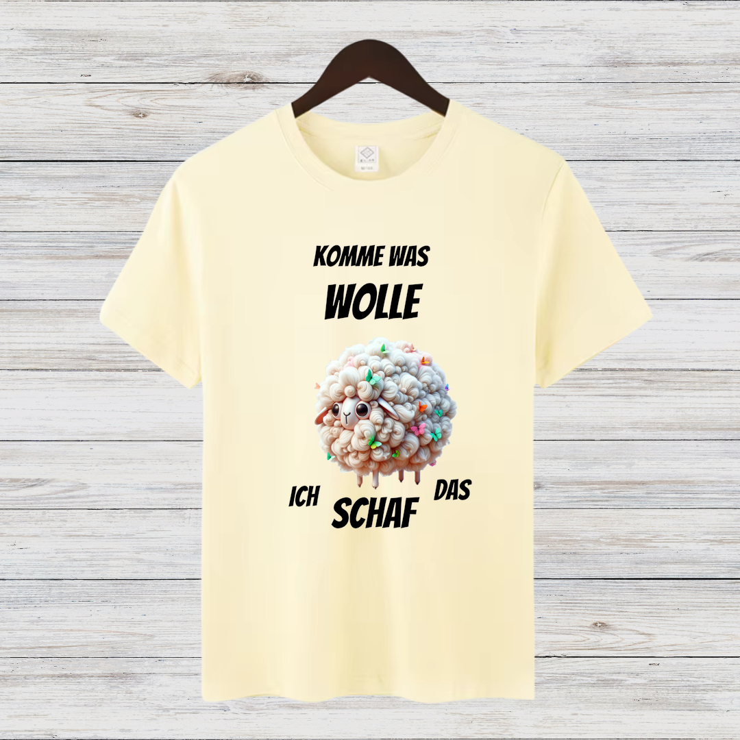 Komme was Wolle | Lustiges Schaf-Shirt | Humorvolles Weihnachtsdesign | Statement Shirt für die Festzeit