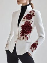 Rose witte jas elegantie