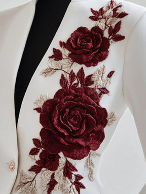 Rose witte jas elegantie