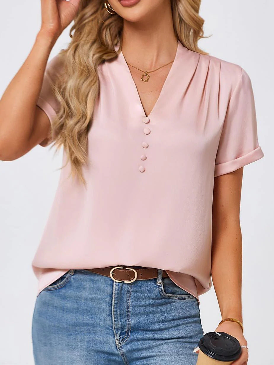 Roze elegantie blouse