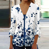 Blouse met oceaanbloesem