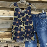 Magische tanktop met bloemen