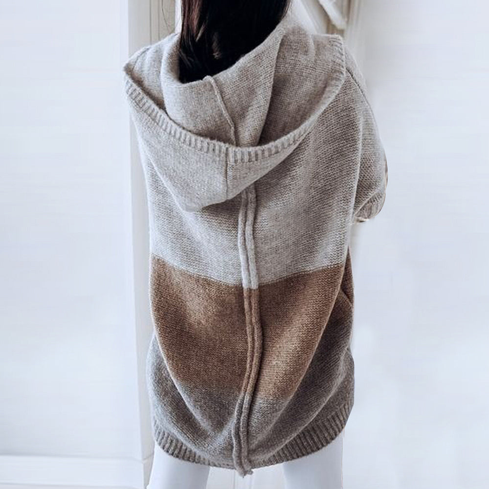 Even&amp;Vil® - Grijze hoodie met kleurblokken