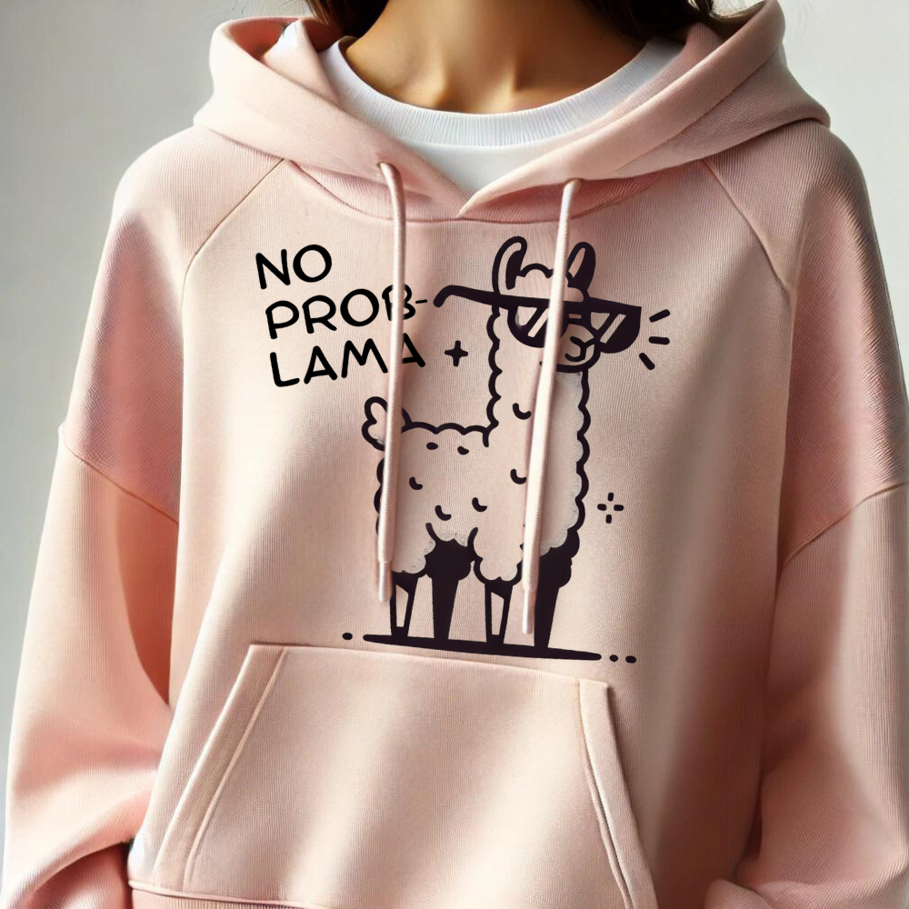 Probleemloze lama-hoodie