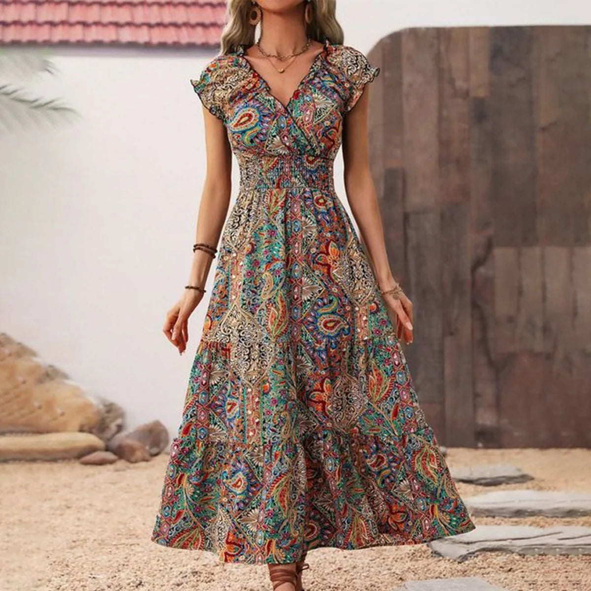 Vintage flair maxi