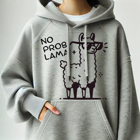 Probleemloze lama-hoodie