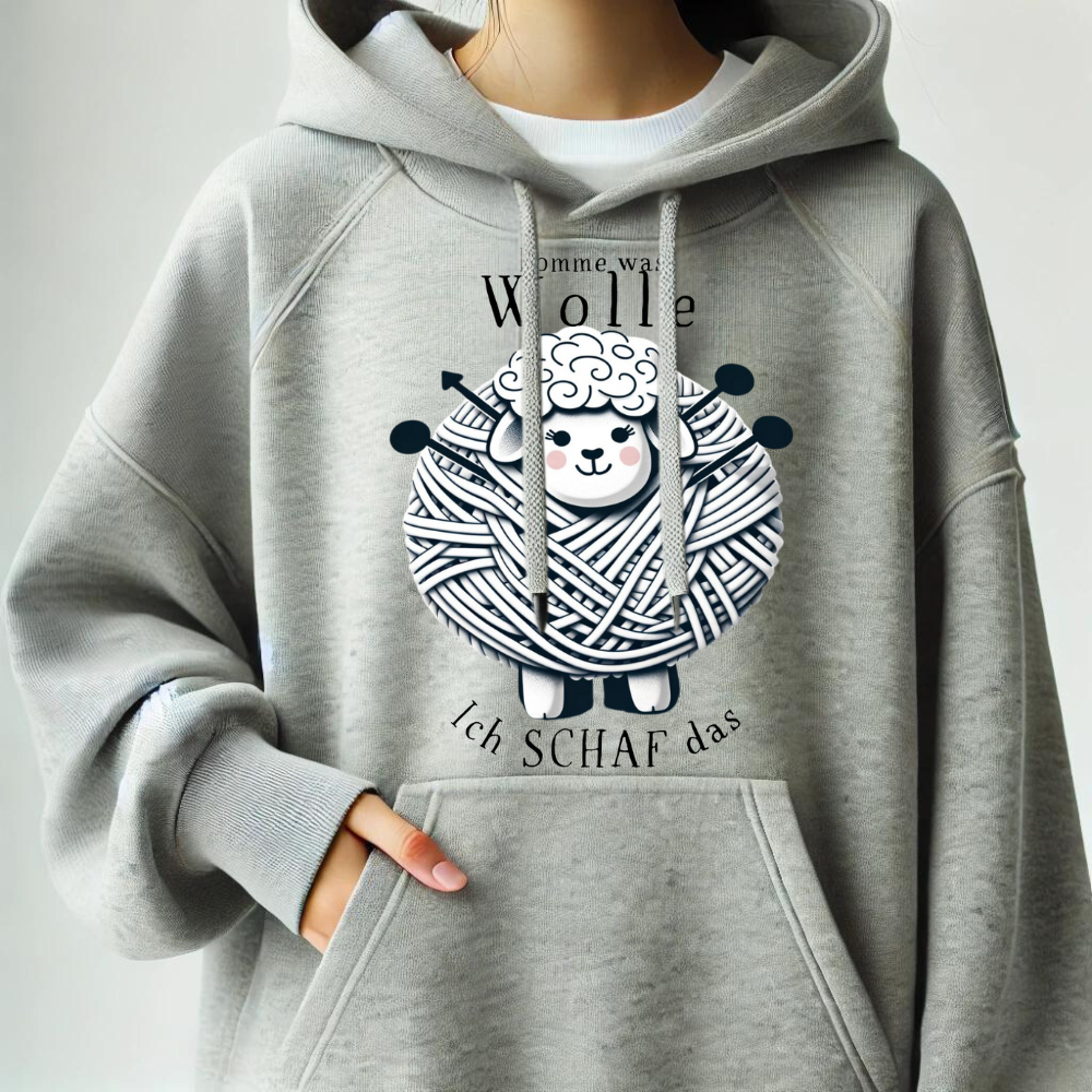 Wollige schapenhoodie