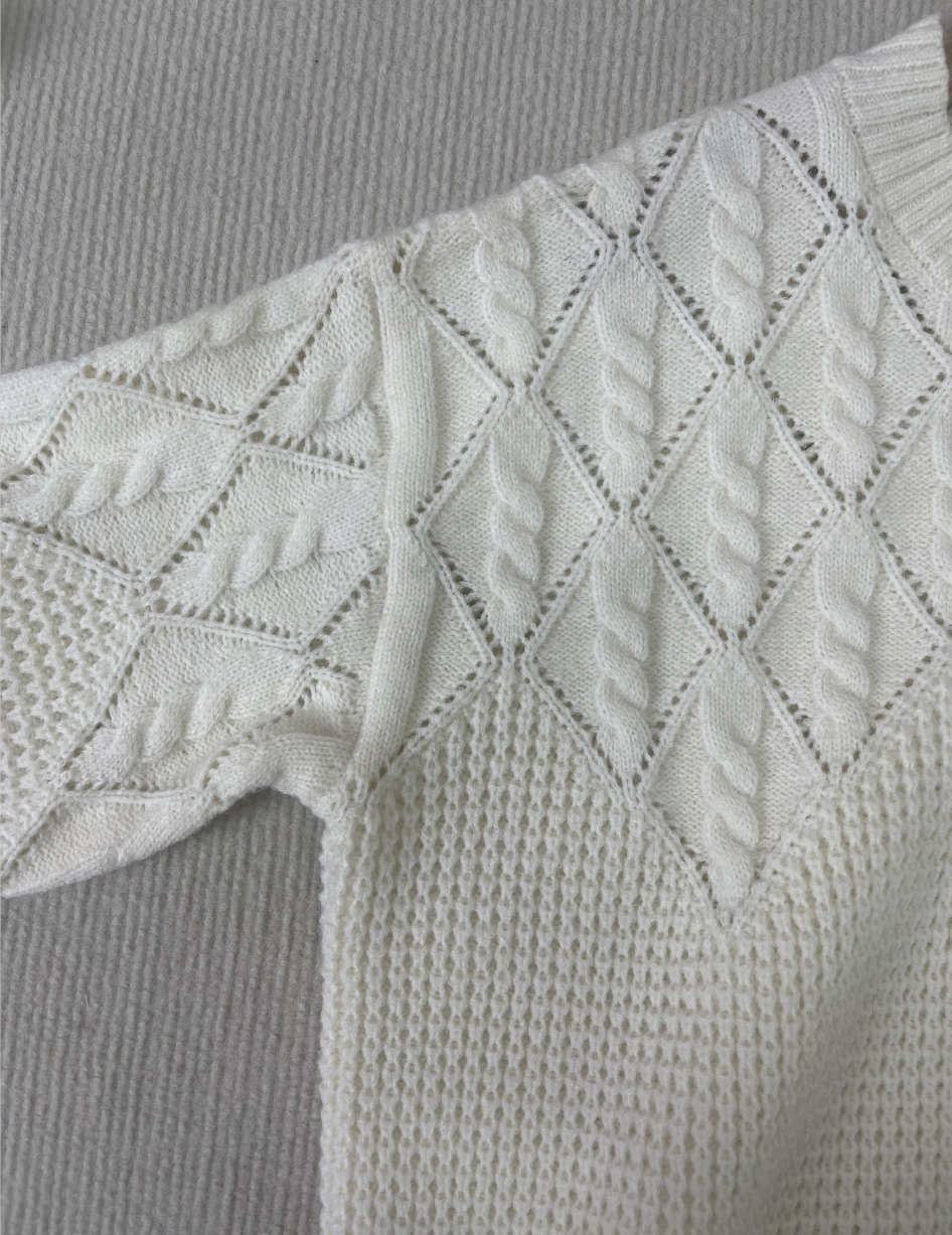 StrickSinn® - Effen trui met ronde hals