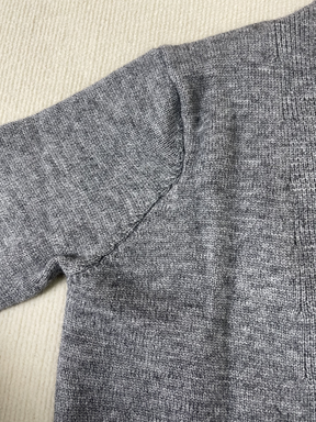 WinterTrend® - Grijze Twofer-sweater met lange mouwen en V-hals