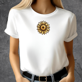 Mini-t-shirt met zonnebloemen