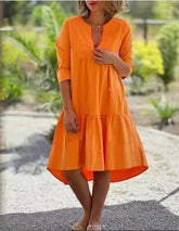 Oranje gloed jurk 