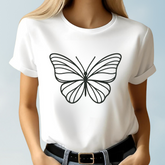 Grafisch vlinder t-shirt