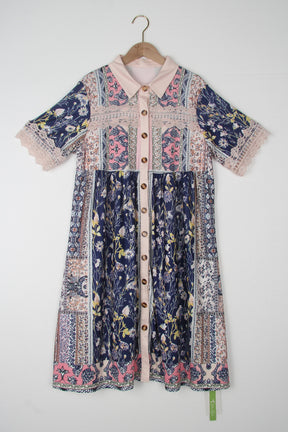 Vintage tuniekjurk bloemen