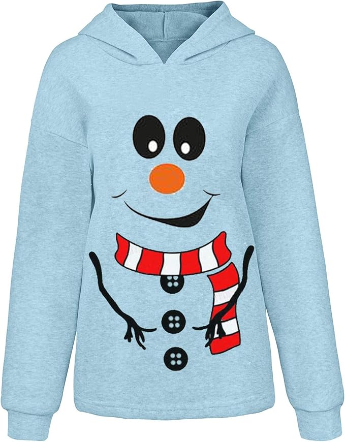 Winterfest® - Trendiges blaues Sweatshirt mit langen Ärmeln