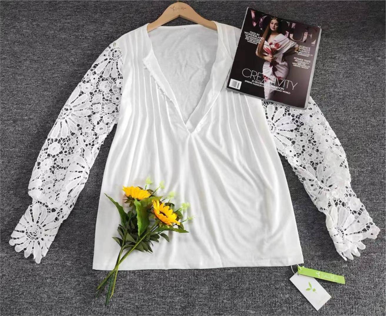 FallStil® - Elegante effen top met lange mouwen