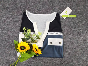 FallStil® - Moderne printtop in grijs