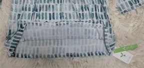 FallStil® - Aquarel blauw-witte tuniektop met ¾ mouwen