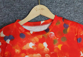 SpringStil® - Oranje top met ronde hals