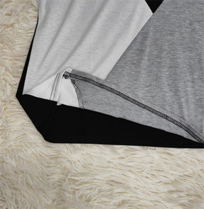 PureWear® - Basic top met ronde hals en kleurblokken