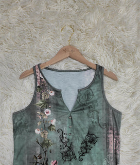 PureWear® - Mouwloze tanktop met aquarelbloemen