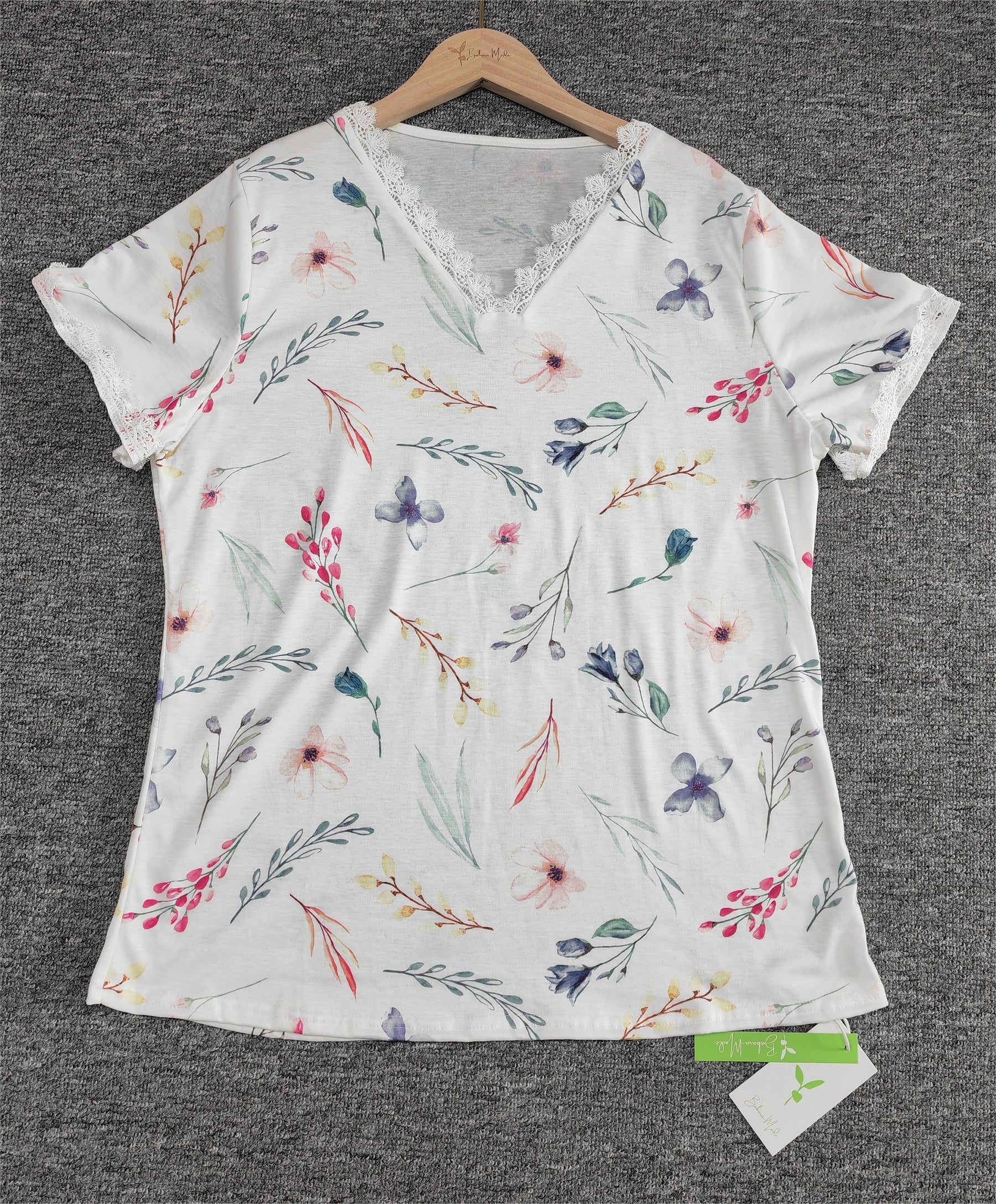 SpringStil® - Basic top met korte mouwen en print