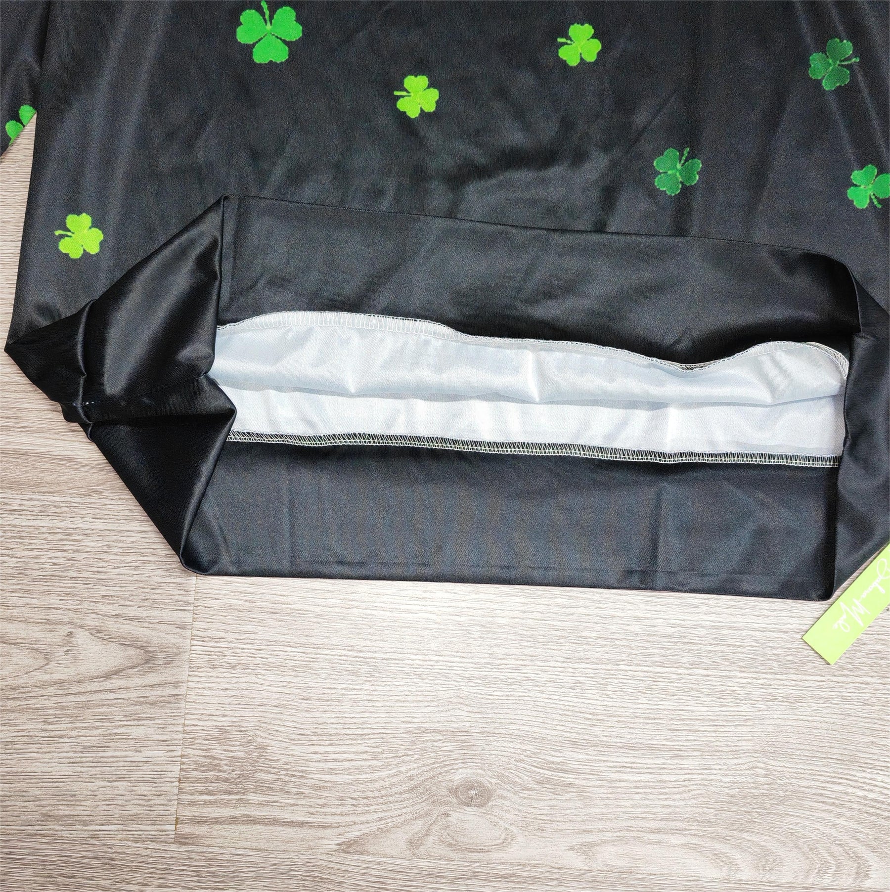 SpringStil® - Lucky Green top met lange mouwen en klavertje vier