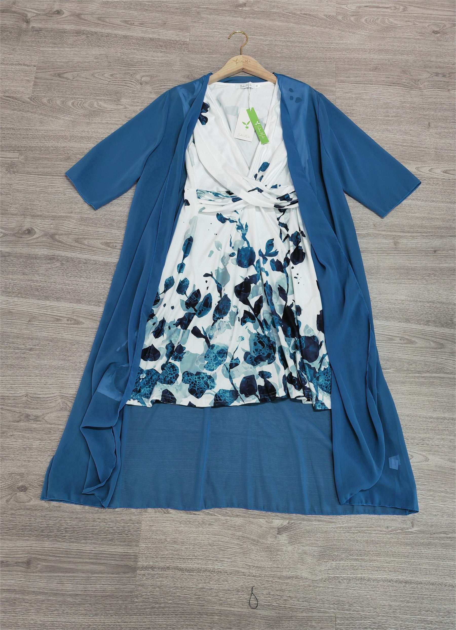 FallStil® - Tweedelige midi-jurk met bloemenprint