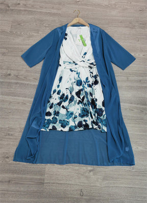 FallStil® - Tweedelige midi-jurk met bloemenprint