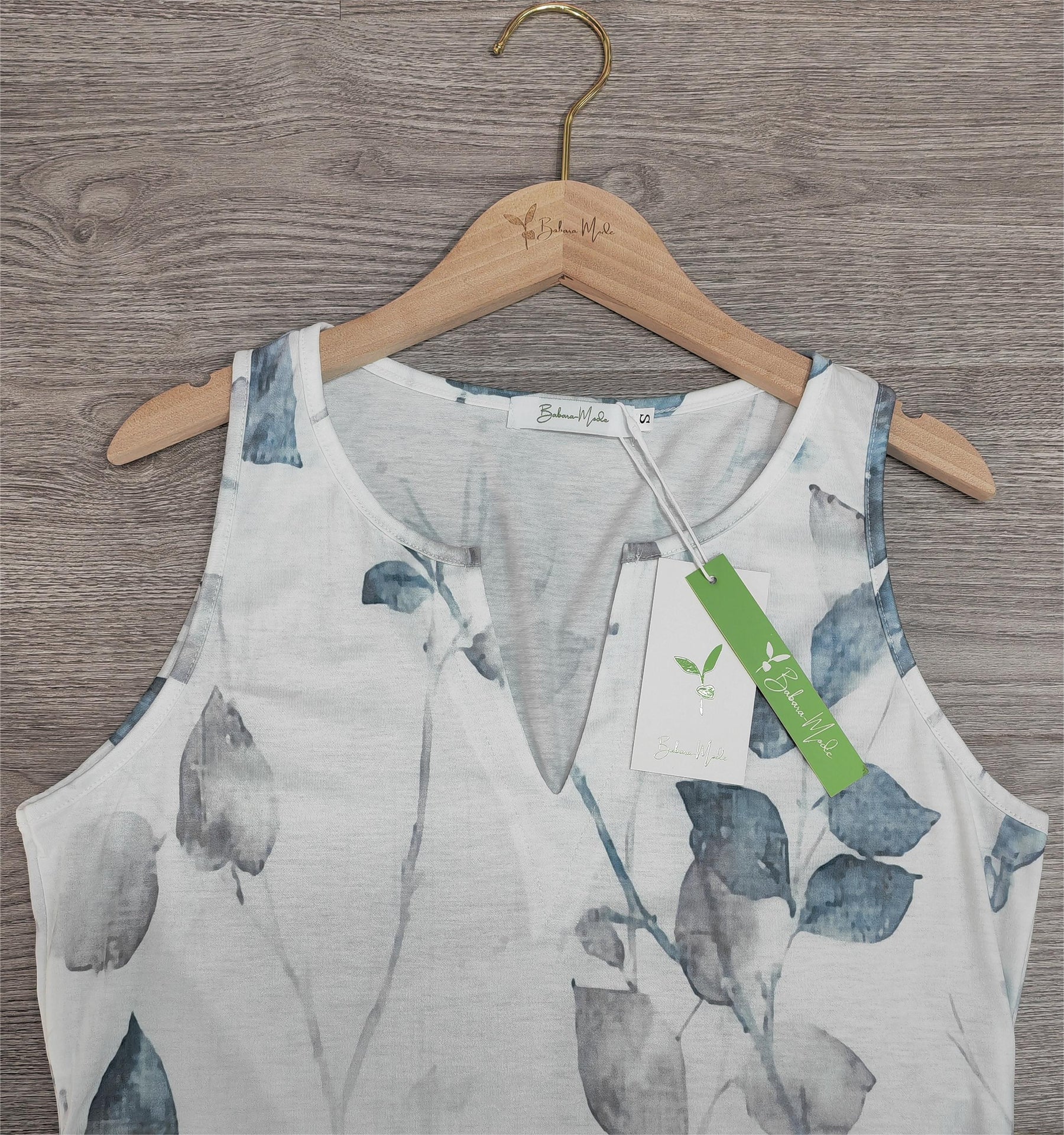 FallStil® - Stijlvolle mouwloze top met print