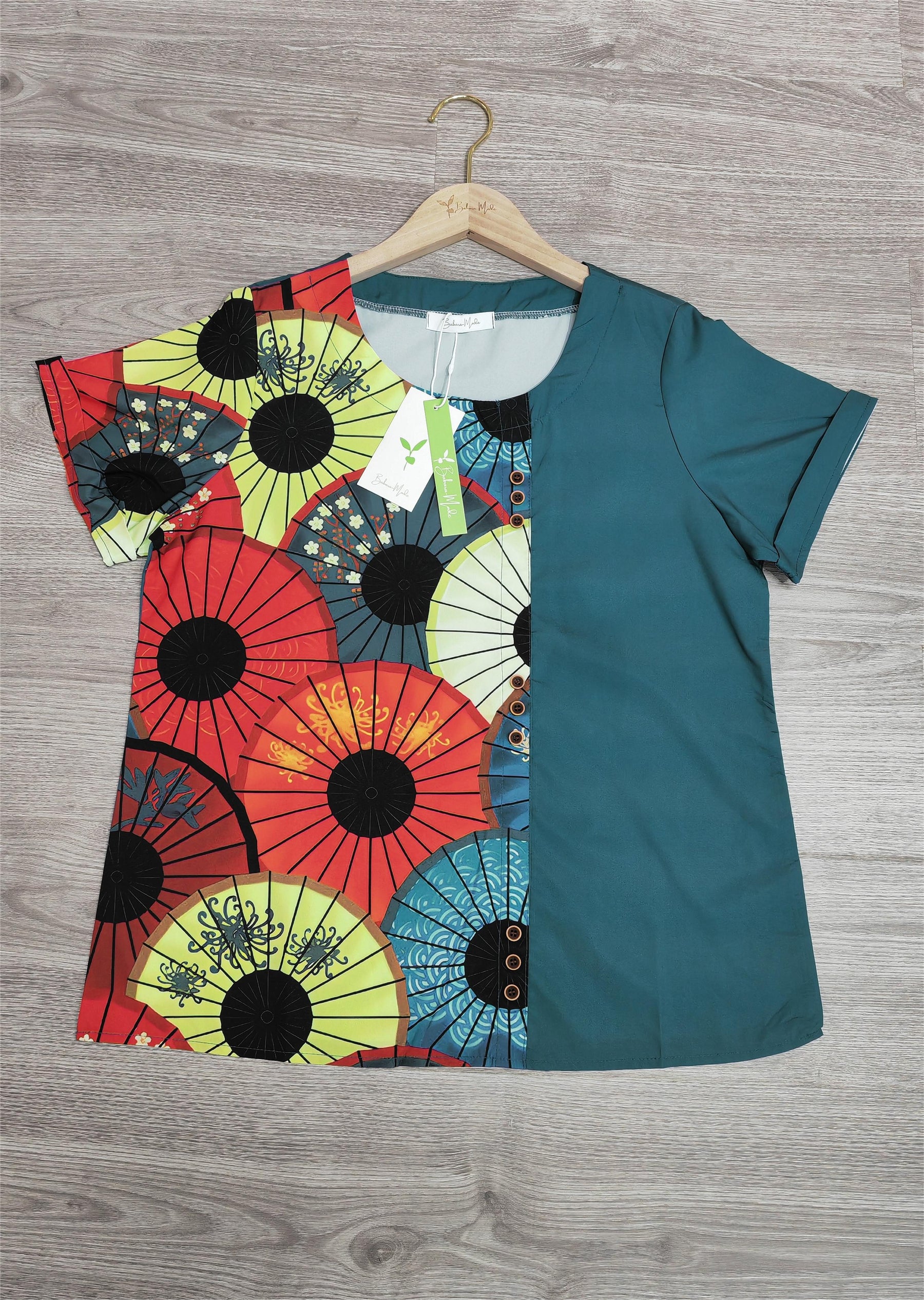 SpringStil® - Top met ronde hals en frisse print