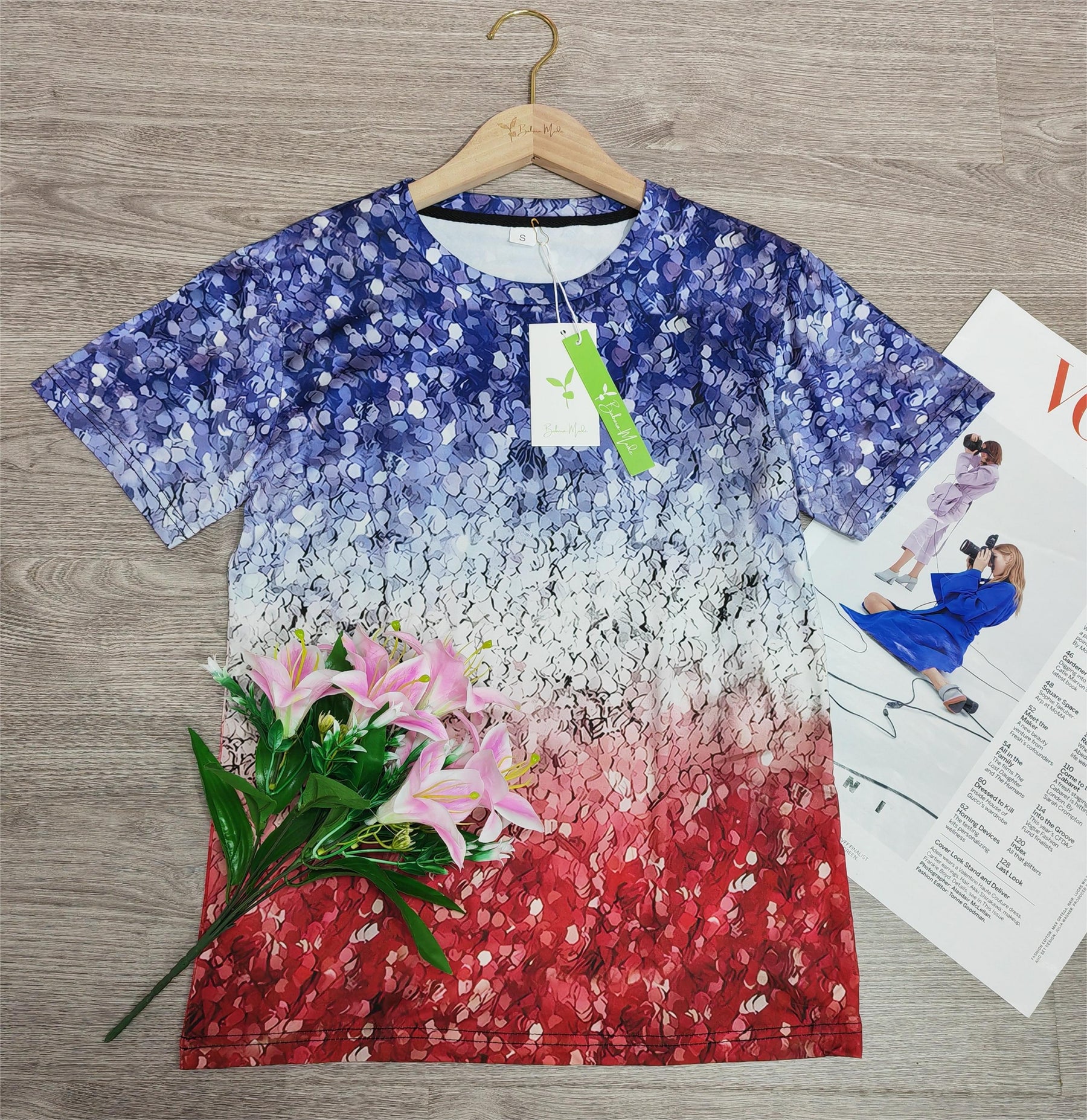 Springstil® - Luchtige top met ronde hals en print