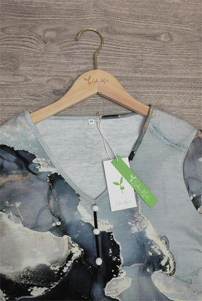 Naturlux® - Luchtige top met korte mouwen en print