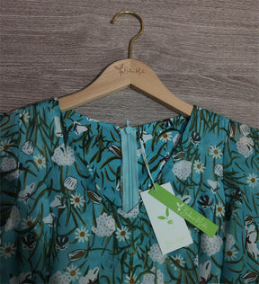 SpringStil® - Groene midi-jurk met zijzakken