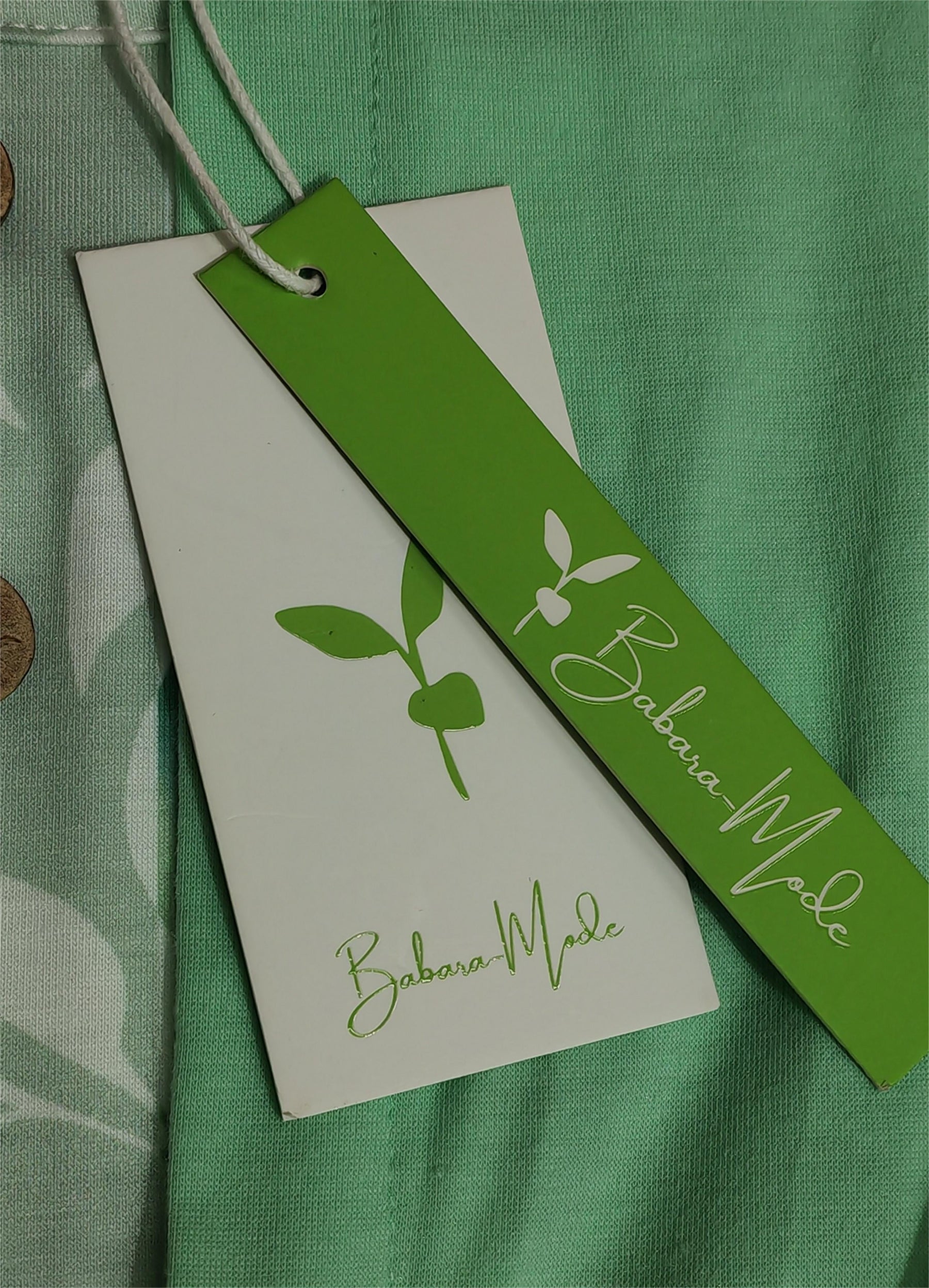 BlossomBliss® - Groene midi-jurk met zijzakken