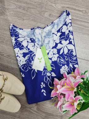 EcoExotica® - Trendy mouwloze tanktop met bloemenprint