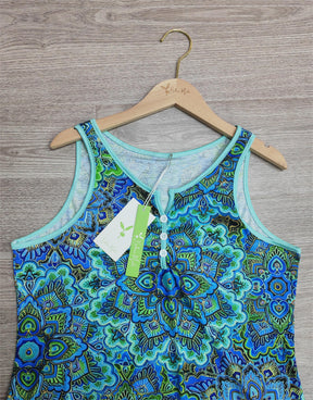 SpringStil® - Groovy mouwloze top met print