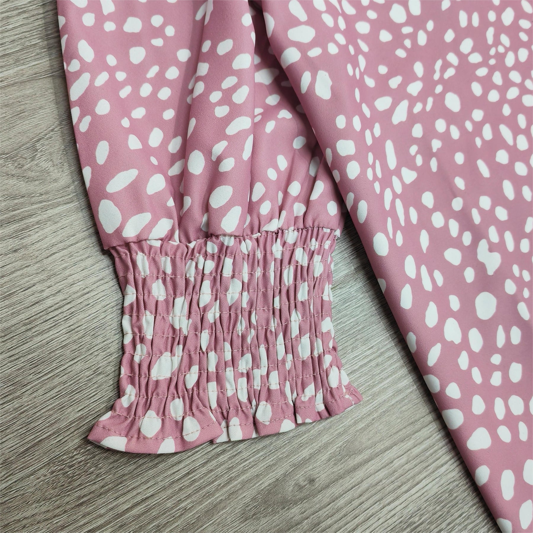 FallStil® - Roze top met ronde hals en print