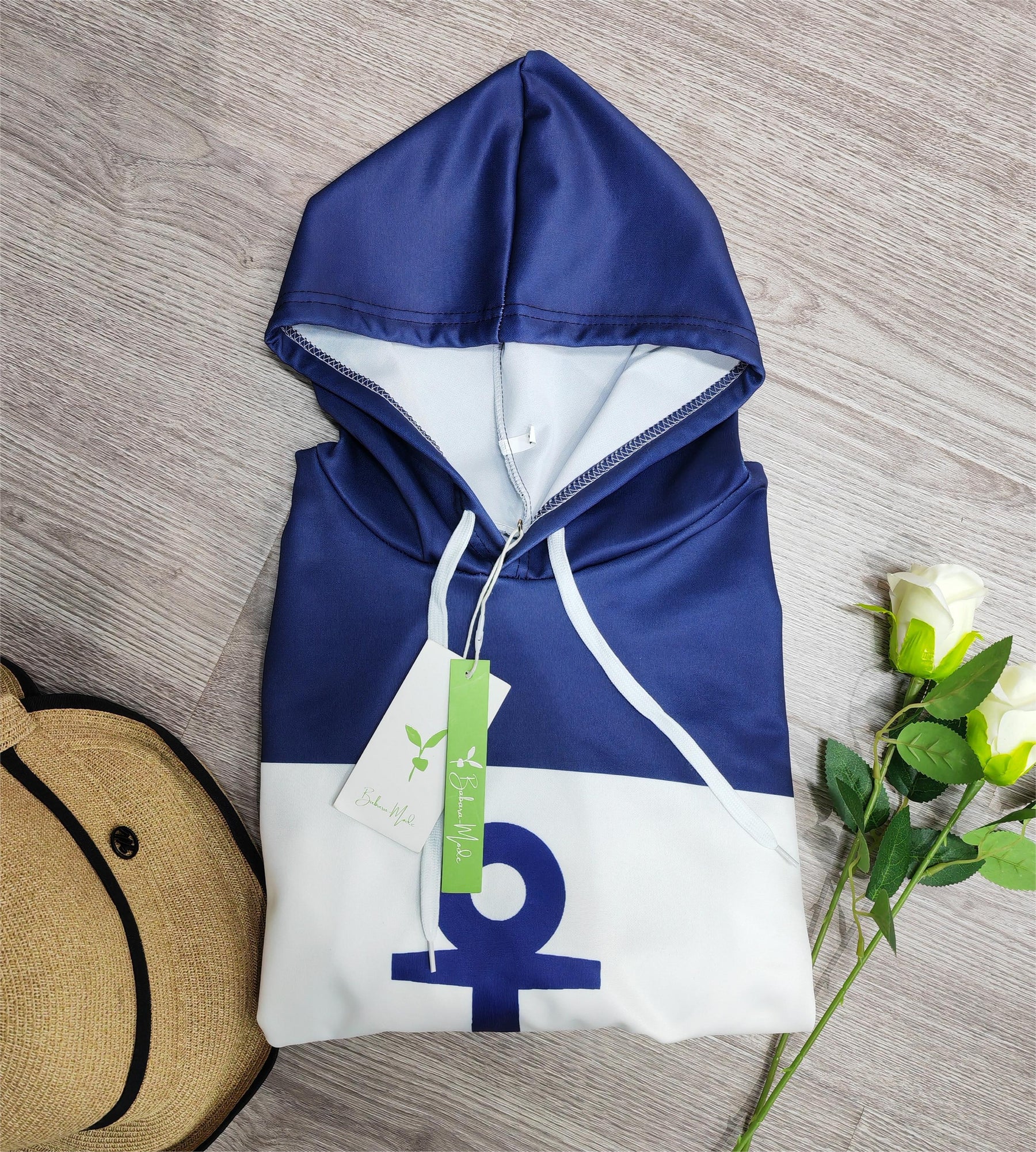 FallStil® - Anker-hoodie met kleurblokken en lange mouwen