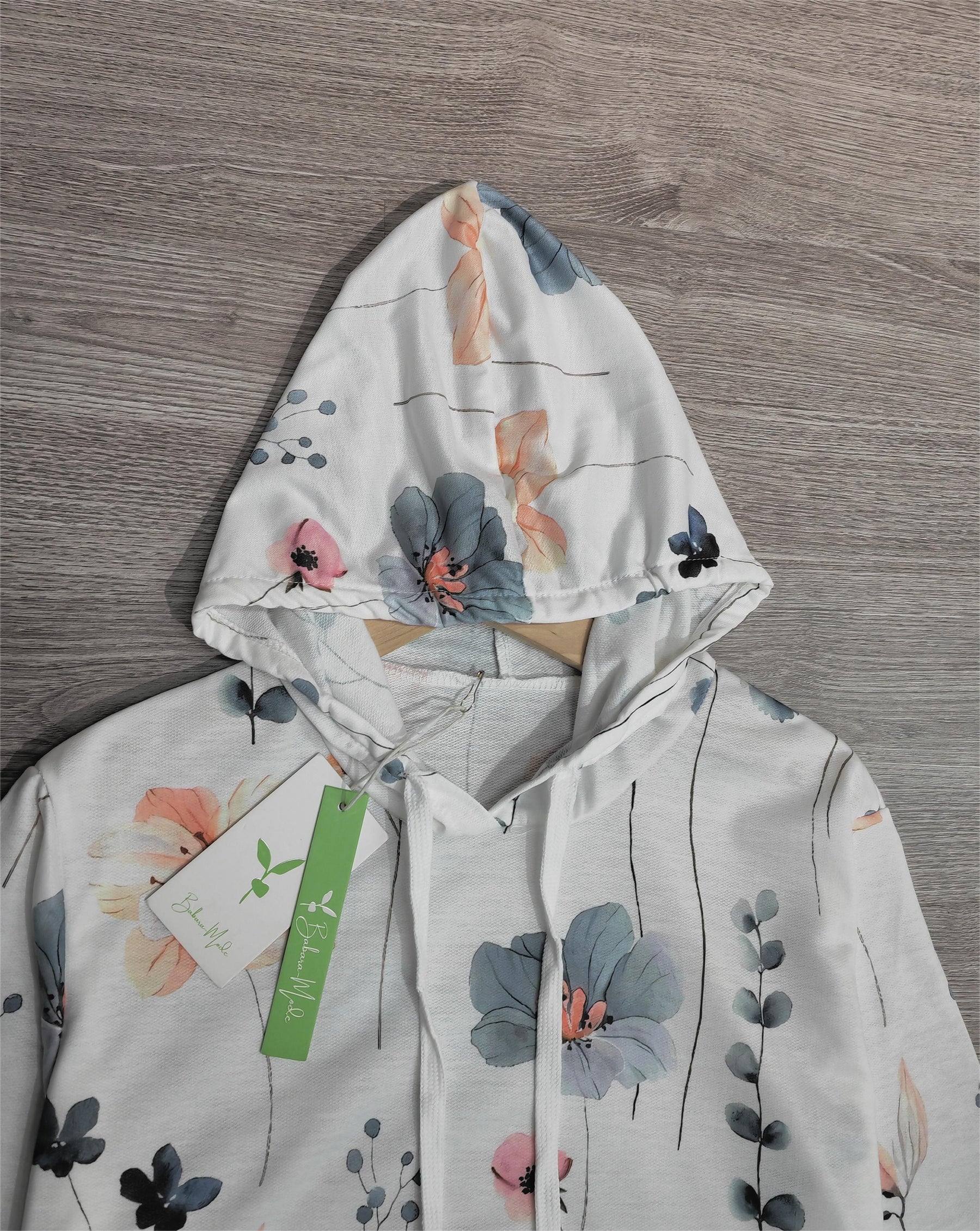 FallStil® - Wit sweatshirt met lange mouwen en print