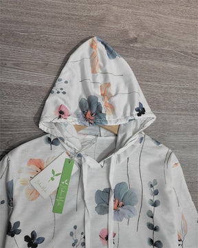 FallStil® - Wit sweatshirt met lange mouwen en print